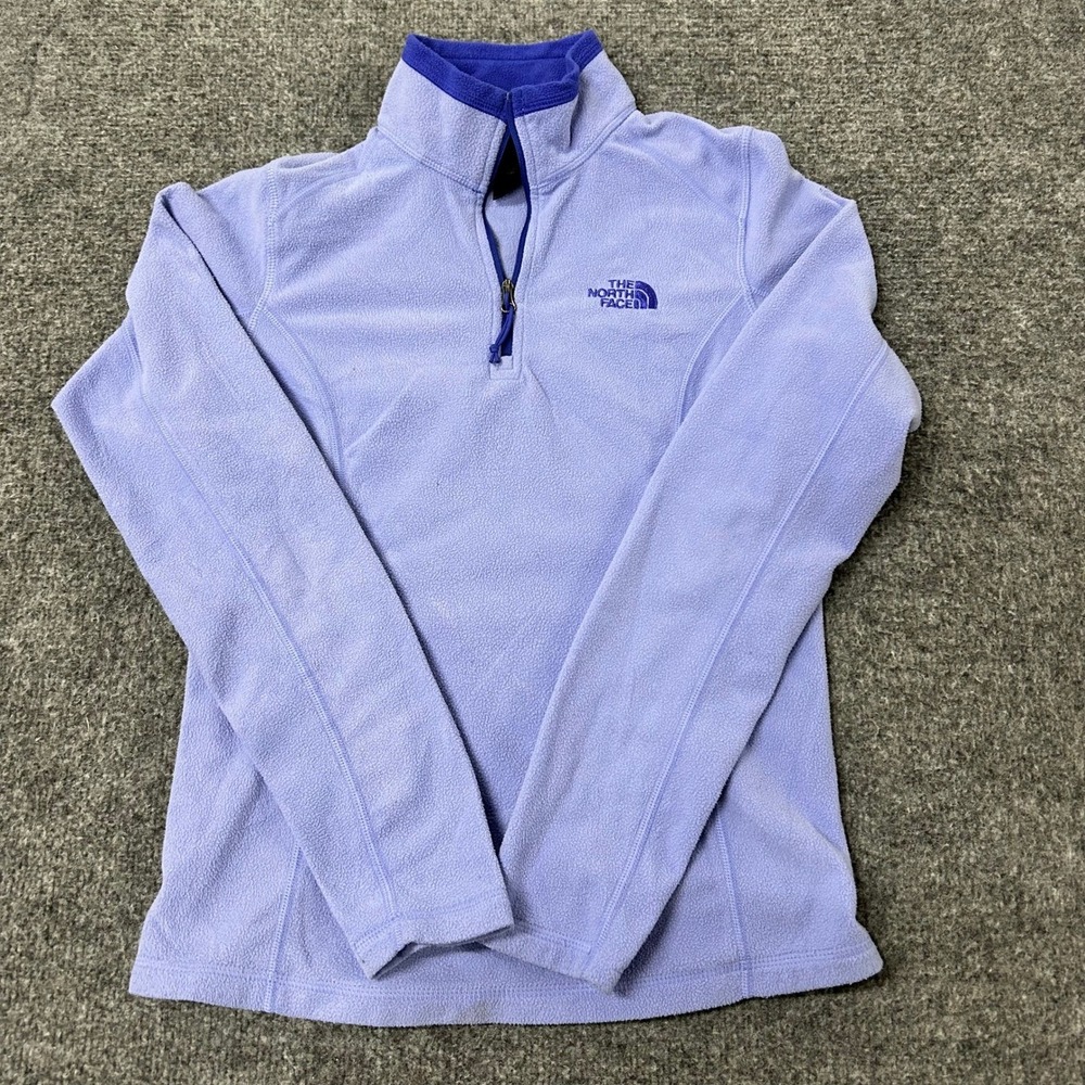 The North Face Fleece Womens Size XS Purple Quarter Zip TKA 100 Pullover Jacket